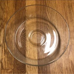 Like New, Large Clear Glass Appetizer Platter (10 3/4 “ diameter)